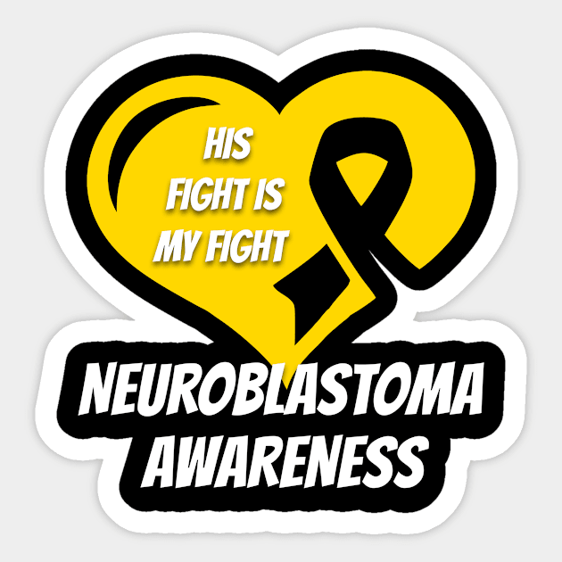 Neuroblastoma Cancer Sticker by mikevdv2001